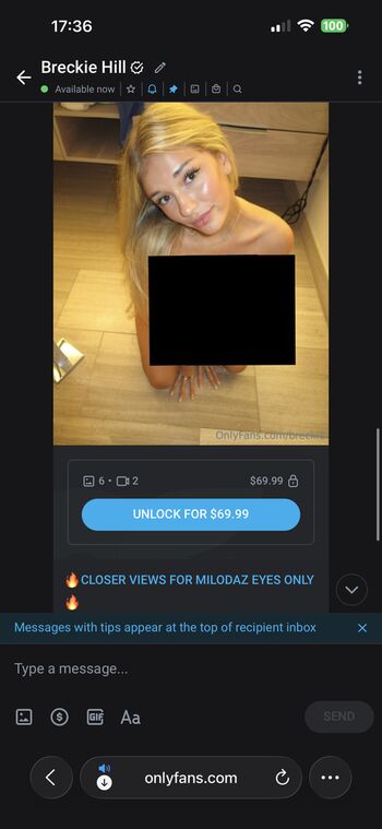 🔥 Breckie hill leaked private photo uncensored full